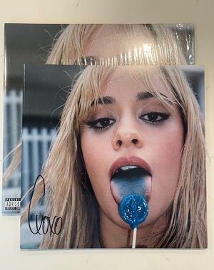 CAMILA CABELLO-C, XOXO-SIGNED AUTOGRAPHED INSERT-BABY PINK VINYL- #2